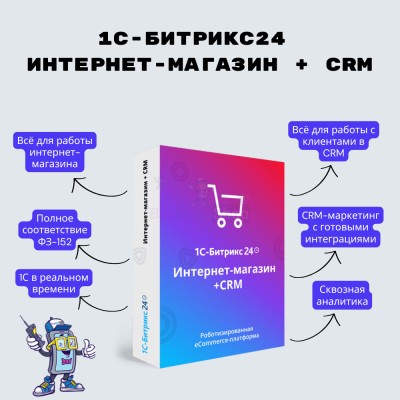 Программа для ЭВМ "1С-Битрикс24". Лицензия Интернет-магазин + CRM (12 мес.) - купить в Займище